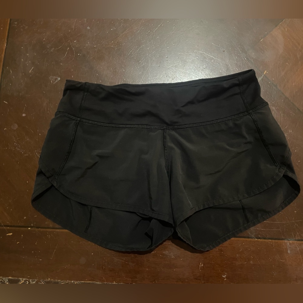 Black lululemon shorts size 2 2/5 inch